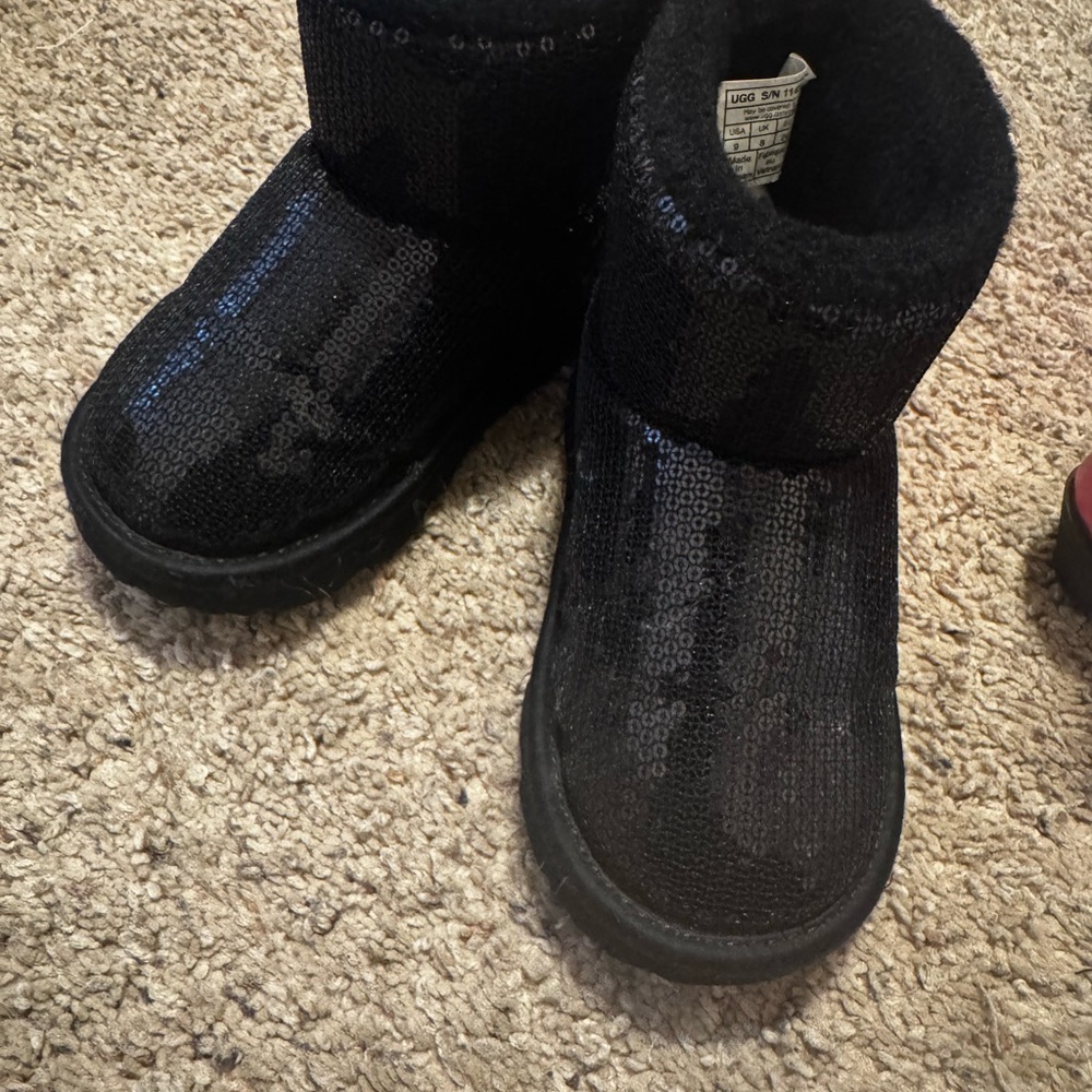 UGG Black Sequin Boots